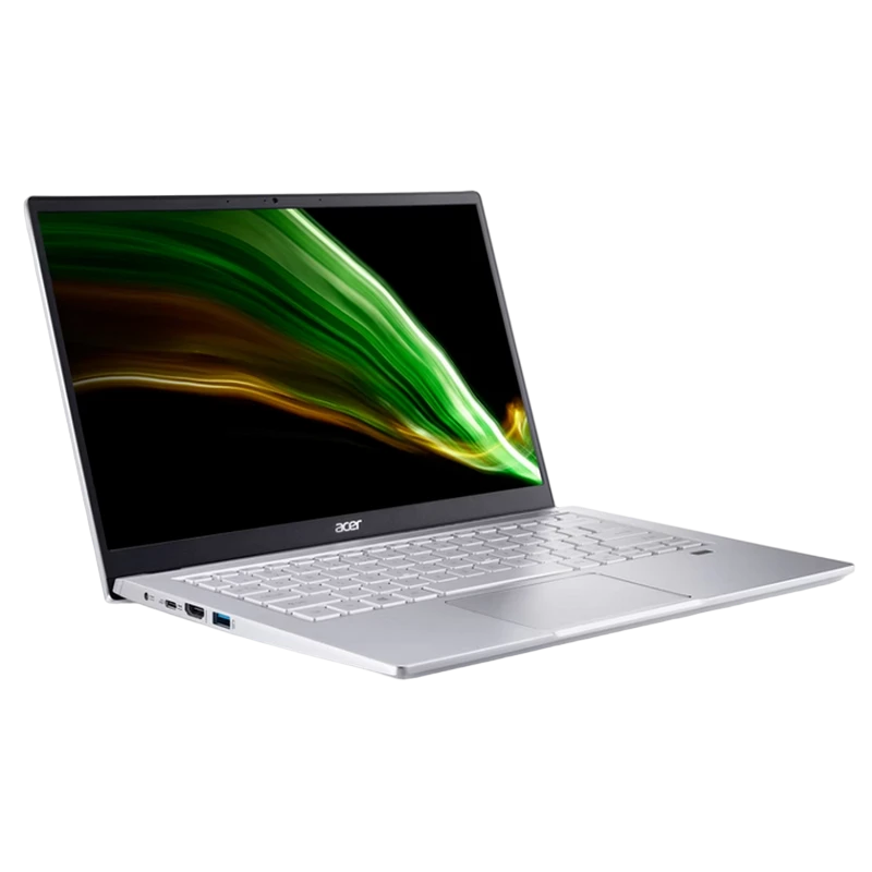 Ноутбук 14" acer swift 3 sf314-43, pure silver, amd ryzen 7 5700u, 16гб/512гб, linux eshell 5