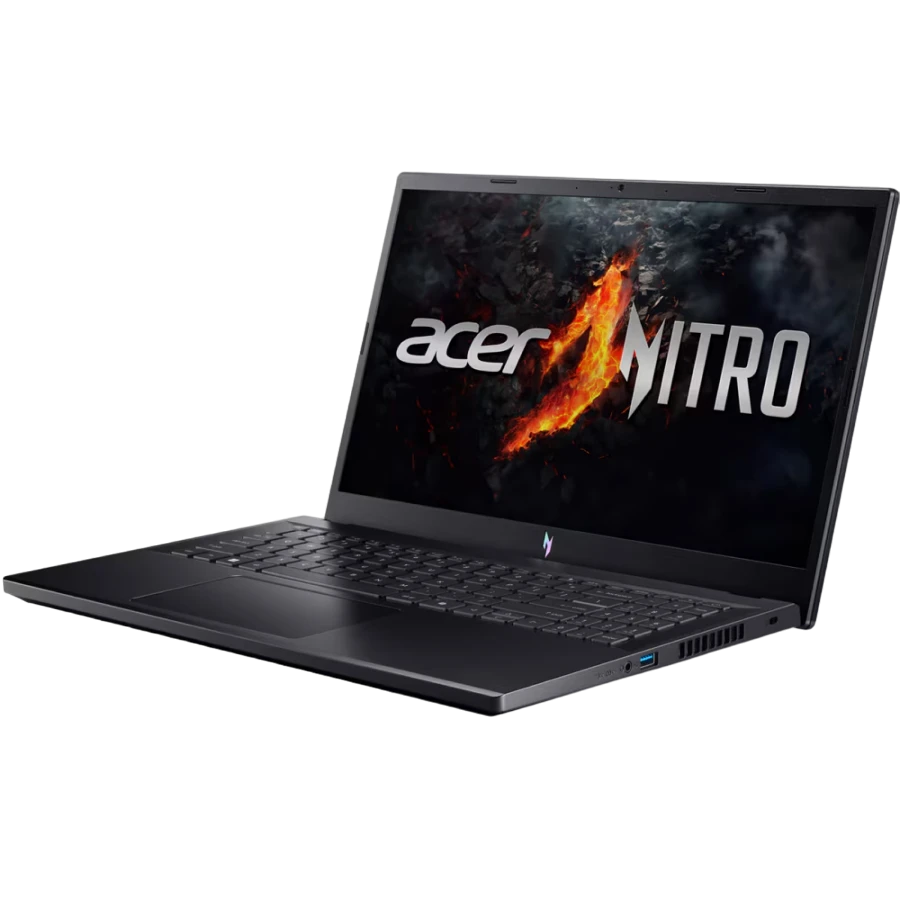 Игровой ноутбук 15,6" acer nitro v15 anv15-41, obsidian black, amd ryzen 5 6600h, 16гб/1024гб, linux eshell 8