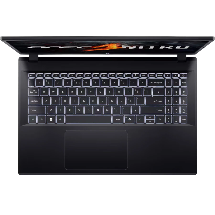 Игровой ноутбук 15,6" acer nitro v15 anv15-41, obsidian black, amd ryzen 5 6600h, 16гб/1024гб, linux eshell 5