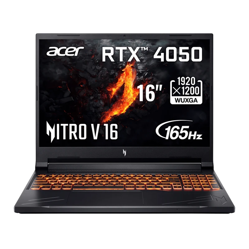 Игровой ноутбук 16" acer nitro v16 anv16-41, obsidian black, amd ryzen 5 8645hs, 16гб/1024гб, linux eshell 4