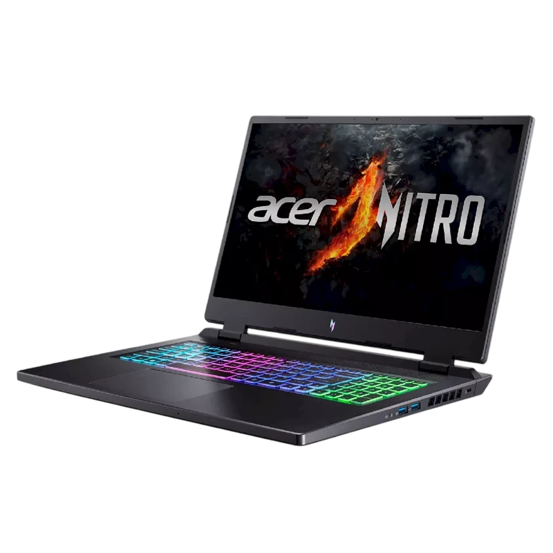 Игровой ноутбук 17,3" acer nitro 17 an17-42, obsidian black, amd ryzen 9 8945hs, 32гб/1024гб, linux eshell 6
