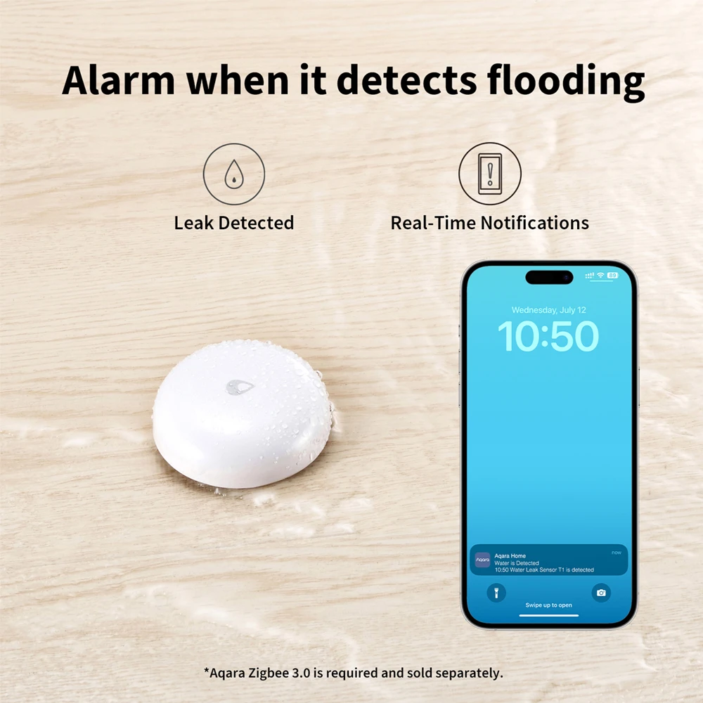 Датчик протечки воды aqara zigbee t1 3