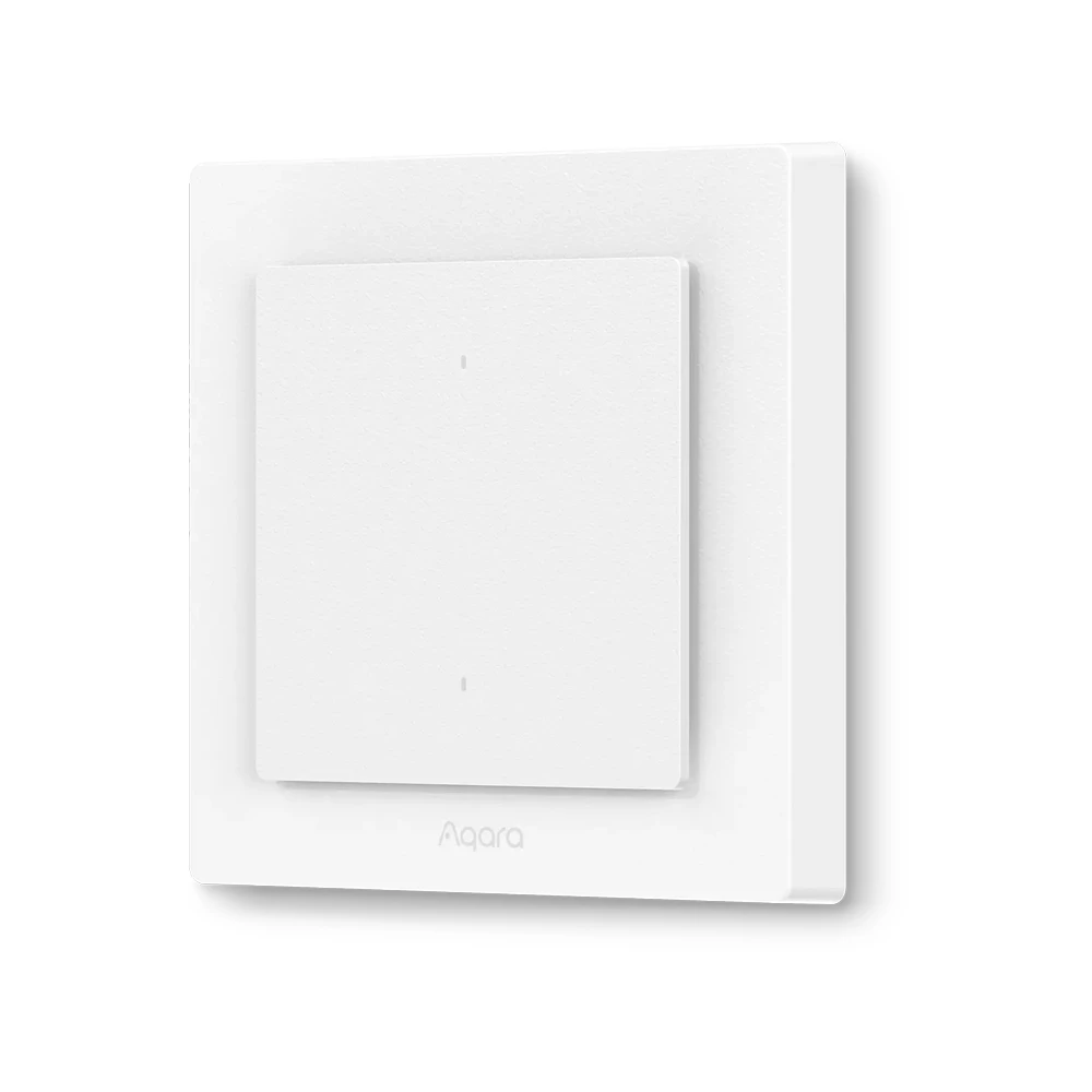 Aqara zigbee/ thread light switch h2 eu ( 2 buttons, 1 channels), white 2