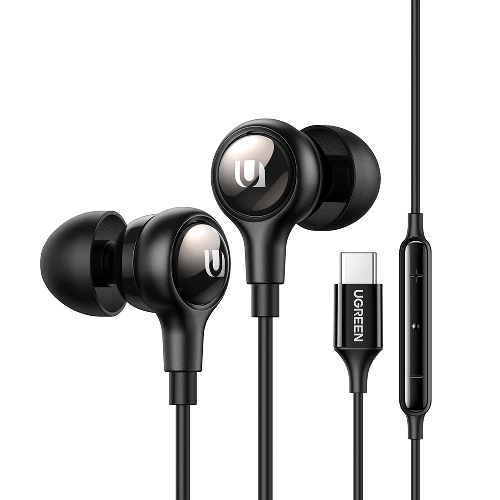 Ugreen wired earphones type-c in-ear | ep103, black 2