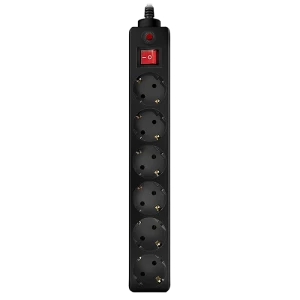 Prelungitor electric sven optima, 6 prize, 1,8m, negru