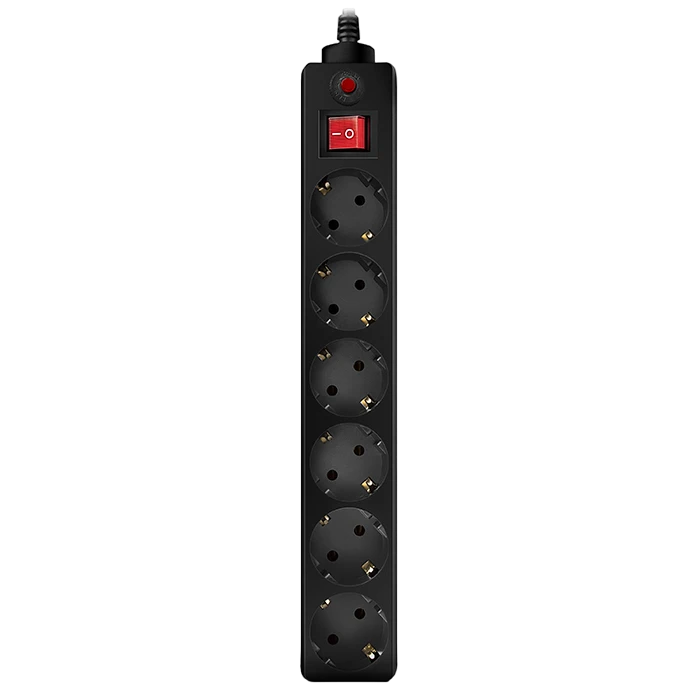 Prelungitor electric sven optima, 6 prize, 3m, negru 2