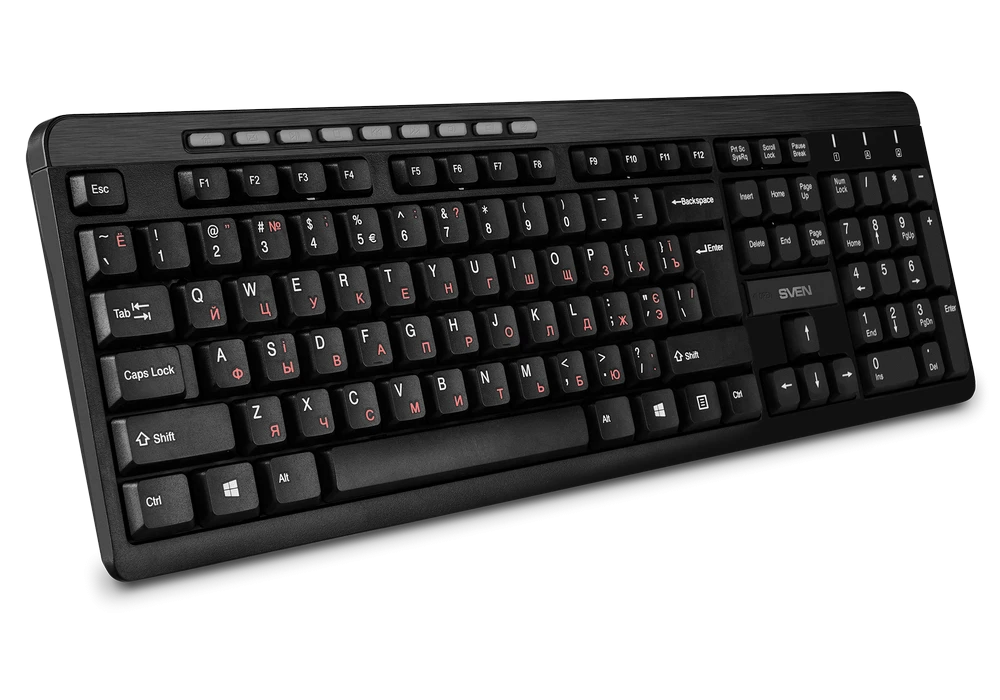 Set tastatură + mouse sven kb-c3400w, fără fir, negru 6