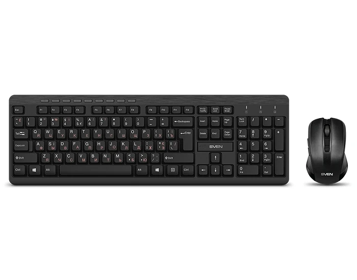 Set tastatură + mouse sven kb-c3400w, fără fir, negru 14