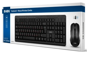 Set tastatură + mouse sven kb-c3400w, fără fir, negru Thumbnail 11