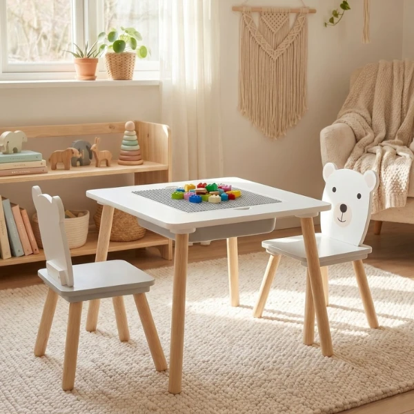 Set măsuța și 2 scaunele "bear", u-grow 2