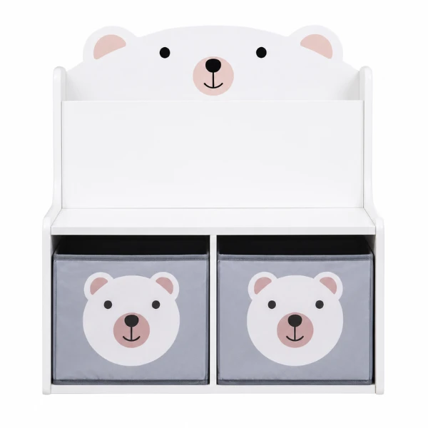 Băncuță cu spațiu de depozitare pentru jucării și cărți "bear", u-grow 2