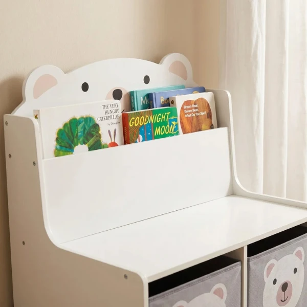 Băncuță cu spațiu de depozitare pentru jucării și cărți "bear", u-grow 10
