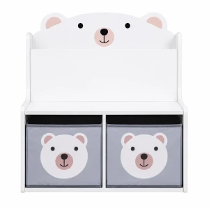 Băncuță cu spațiu de depozitare pentru jucării și cărți "bear", u-grow