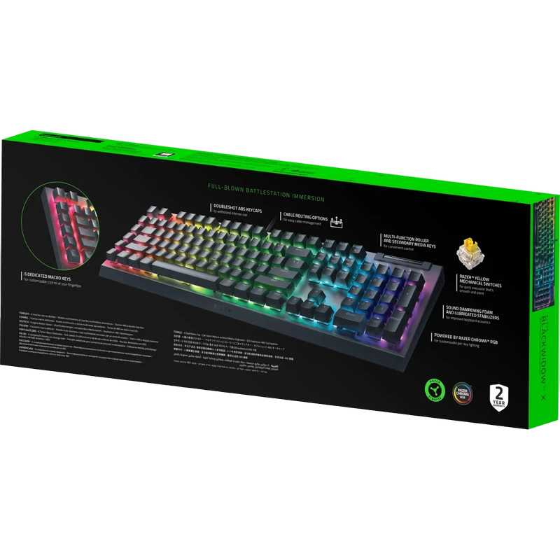 Tastatură razer blackwidow v4, cu fir, negru 2