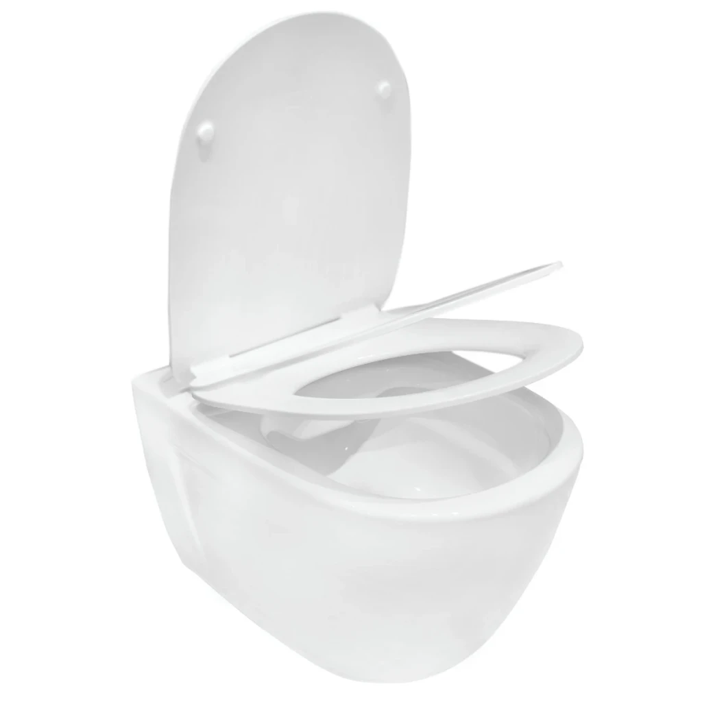 Унитаз подвесной roca fayans happy-n rimless+крышка slim soft close wq8f30900008001 2
