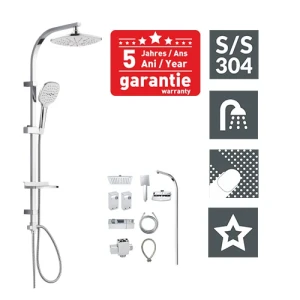 Coloana dus gehler quadrat inox 2 func. zh904 Thumbnail 2