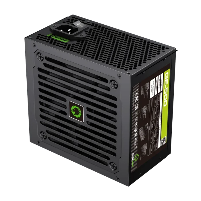 Блок питания для компьютеров gamemax ge-500, 500вт, atx, немодульный 5