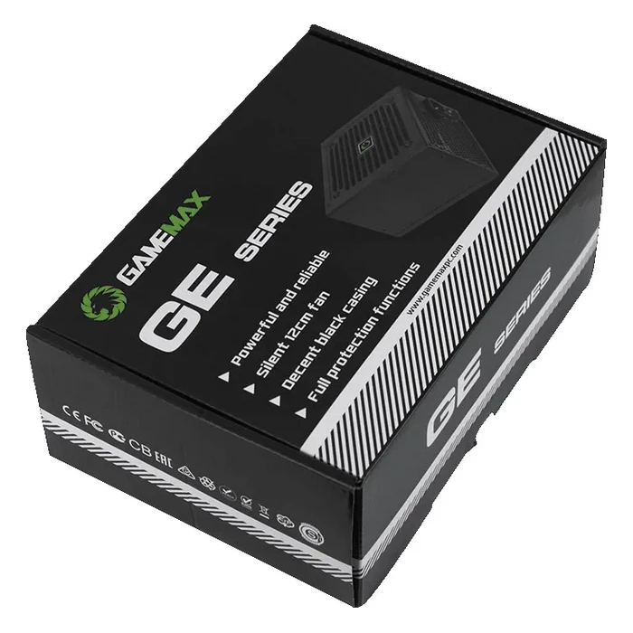 Блок питания для компьютеров gamemax ge-500, 500вт, atx, немодульный 13