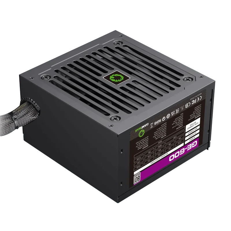 Блок питания для компьютеров gamemax ge-600, 600вт, atx, немодульный 6