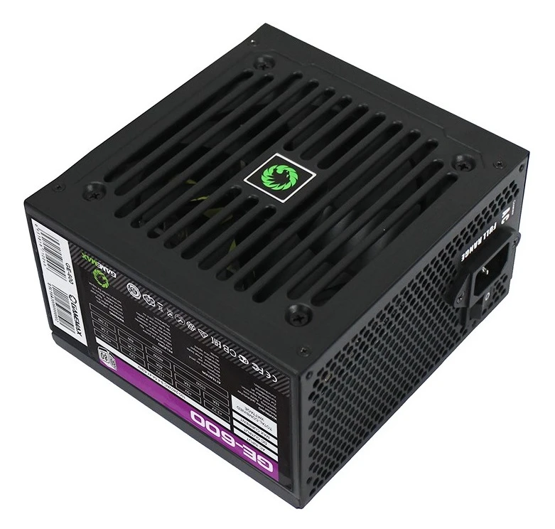 Блок питания для компьютеров gamemax ge-600, 600вт, atx, немодульный 4
