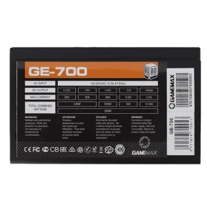 Блок питания для компьютеров gamemax ge-700, 700вт, atx, немодульный Thumbnail 9