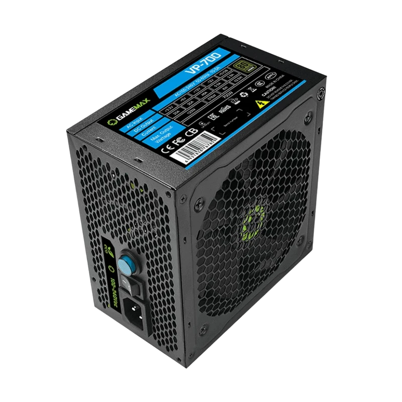Блок питания для компьютеров gamemax vp-700, 700вт, atx, немодульный 9