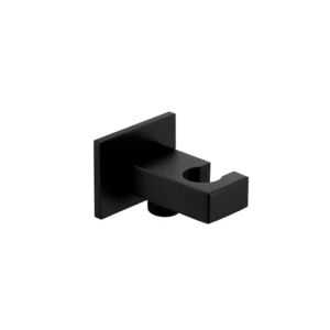 Suport para dus cu racord 1/2 herz sq black uh12213b