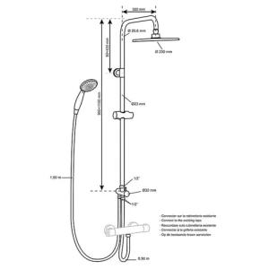 Coloana dus wirquin switch black touch (60722891) in limita stocului Thumbnail 2