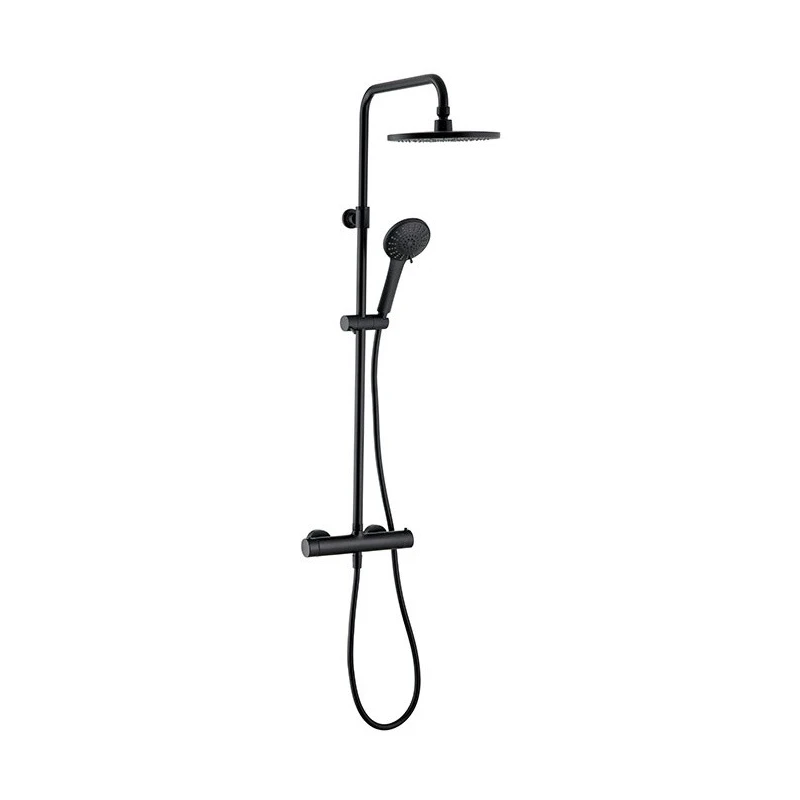 Coloana dus+baterie dus wirquin termostatata comfort black touch (60722893) 2