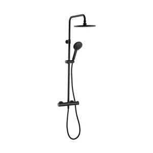 Coloana dus+baterie dus wirquin termostatata comfort black touch (60722893)