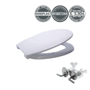 Capac wc gehler duroplast antibacterian inox a00