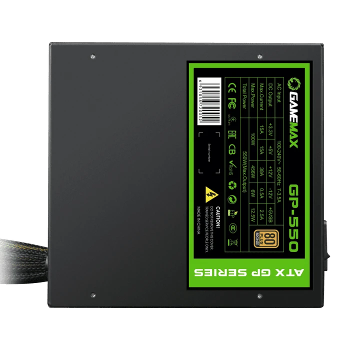 Sursă alimentare pc gamemax gp-550, 550w, atx, nemodular 14