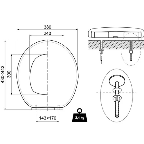 Capac wc wirquin termodur casual line soft (20718118) 3