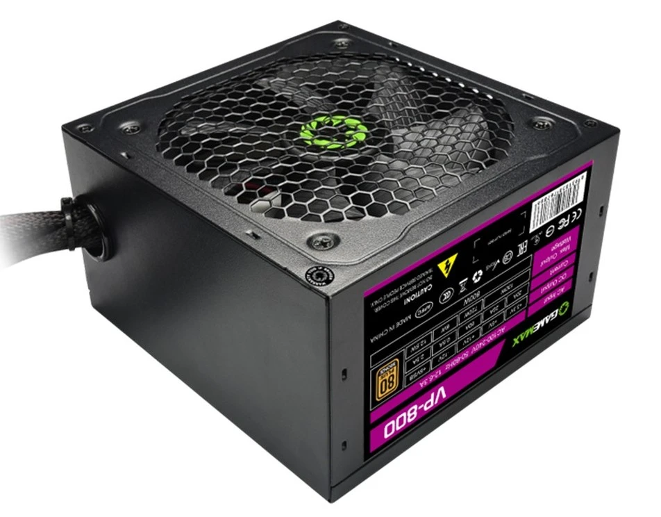 Блок питания для компьютеров gamemax vp-800, 800вт, atx, немодульный 10
