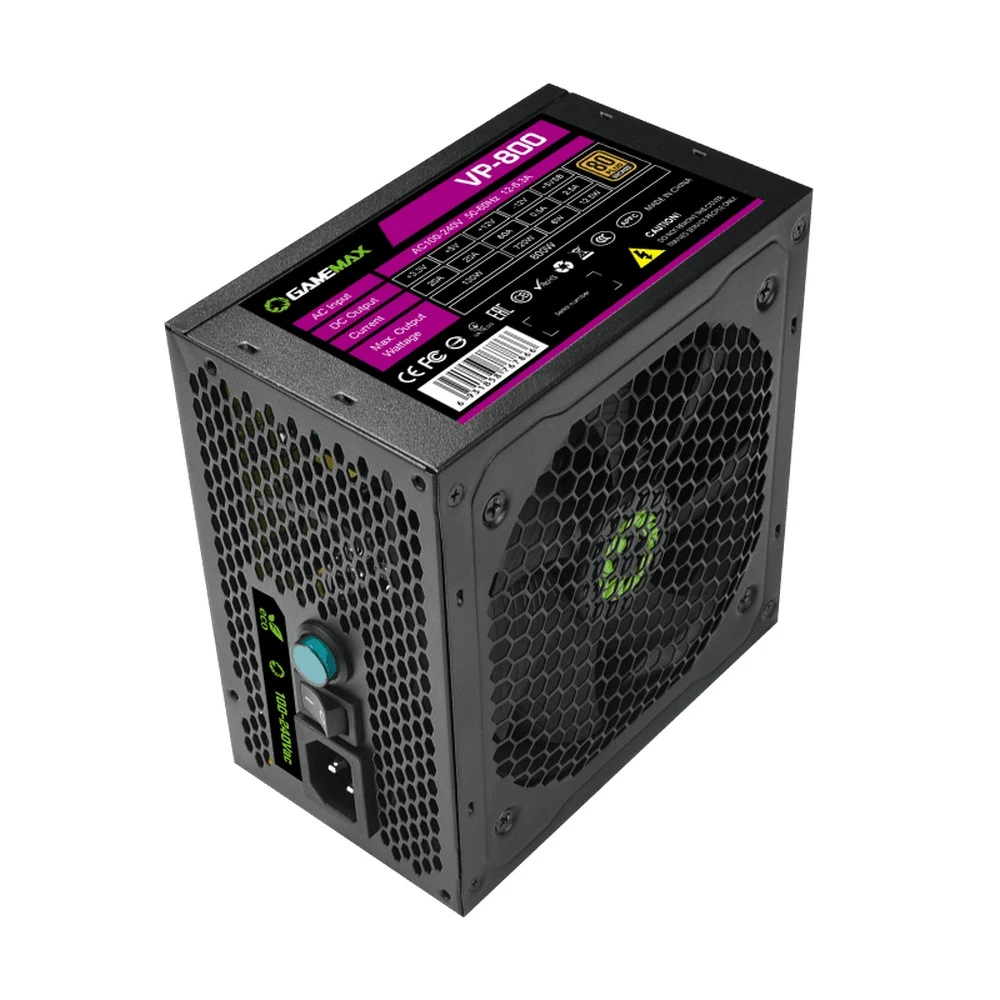 Блок питания для компьютеров gamemax vp-800, 800вт, atx, немодульный 17