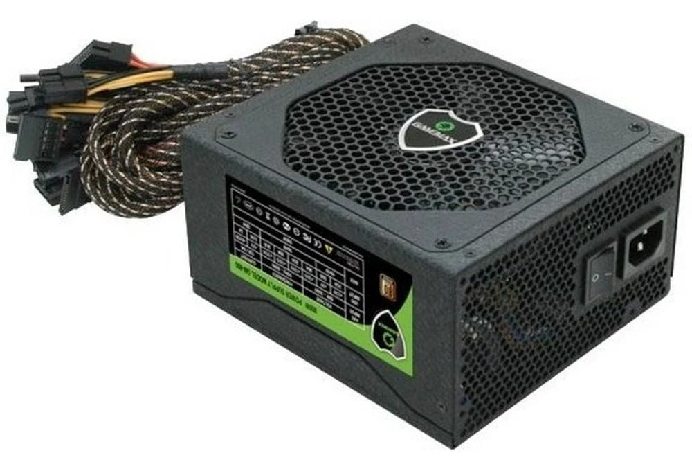 Блок питания для компьютеров gamemax gm-800, 800вт, atx, полумодульный 12