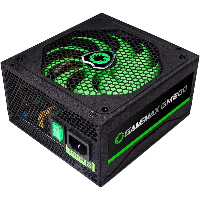Блок питания для компьютеров gamemax gm-800, 800вт, atx, полумодульный 10