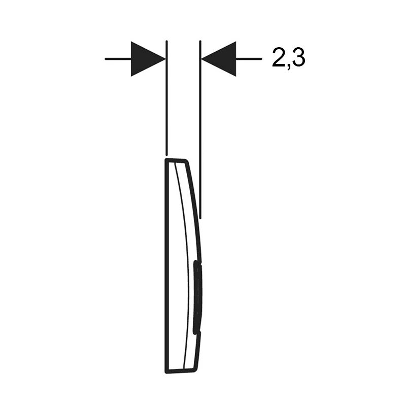 Clapeta actionare geberit delta50 crom 115.119.21.1 3