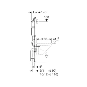 Rama wc geberit duofix delta 111.153.00.1 Thumbnail 4