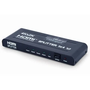 Splitter hdmi cablexpert dsp-4ph4-02, hdmi (f) - 4x hdmi (f), negru Thumbnail 4