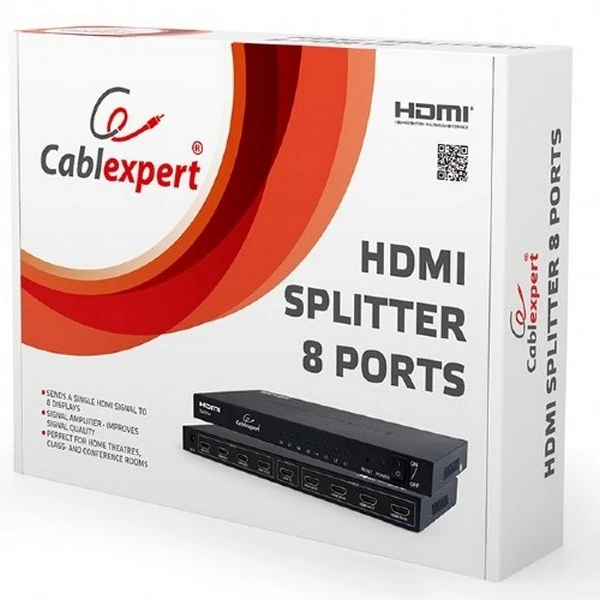 Splitter hdmi cablexpert dsp-8ph4-03, hdmi (f) - , negru 2