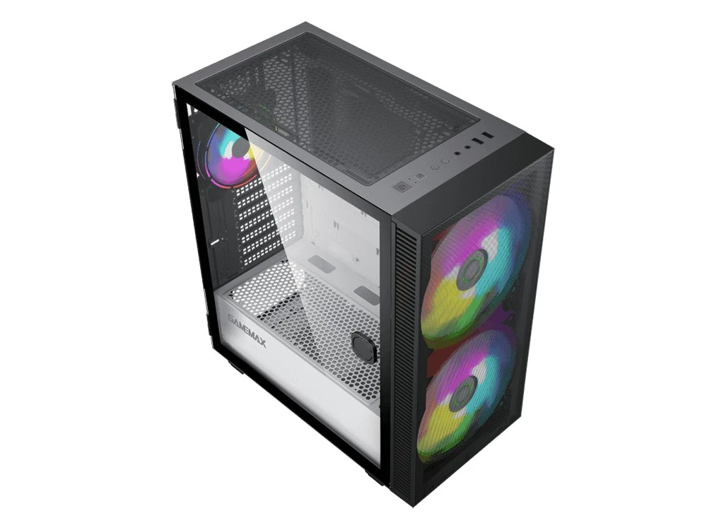 Компьютерный корпус gamemax aero, midi-tower, без блока питания, чёрный 14