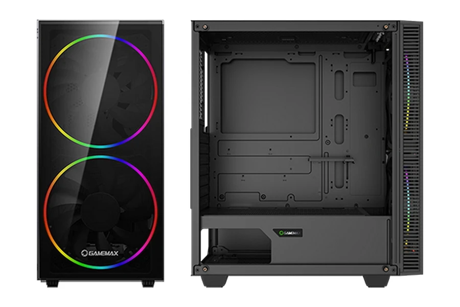 Компьютерный корпус gamemax aero, midi-tower, без блока питания, чёрный 26