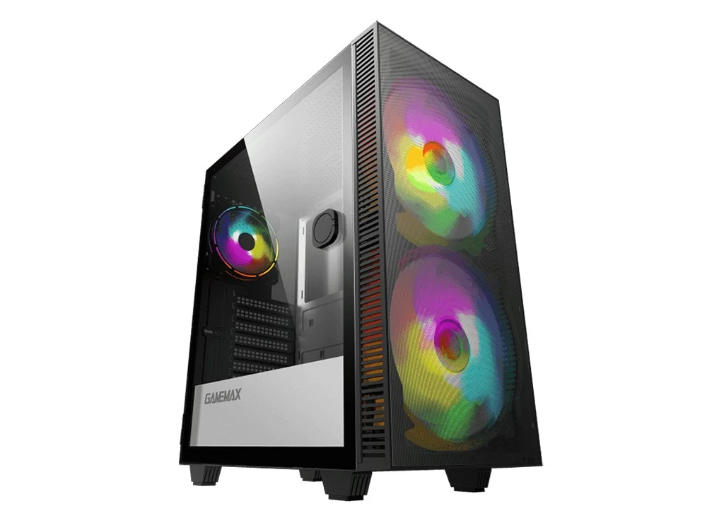 Компьютерный корпус gamemax aero, midi-tower, без блока питания, чёрный 19