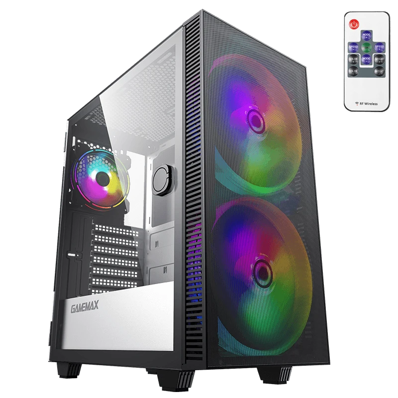Компьютерный корпус gamemax aero, midi-tower, без блока питания, чёрный 21