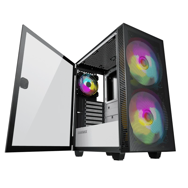 Компьютерный корпус gamemax aero, midi-tower, без блока питания, чёрный 15
