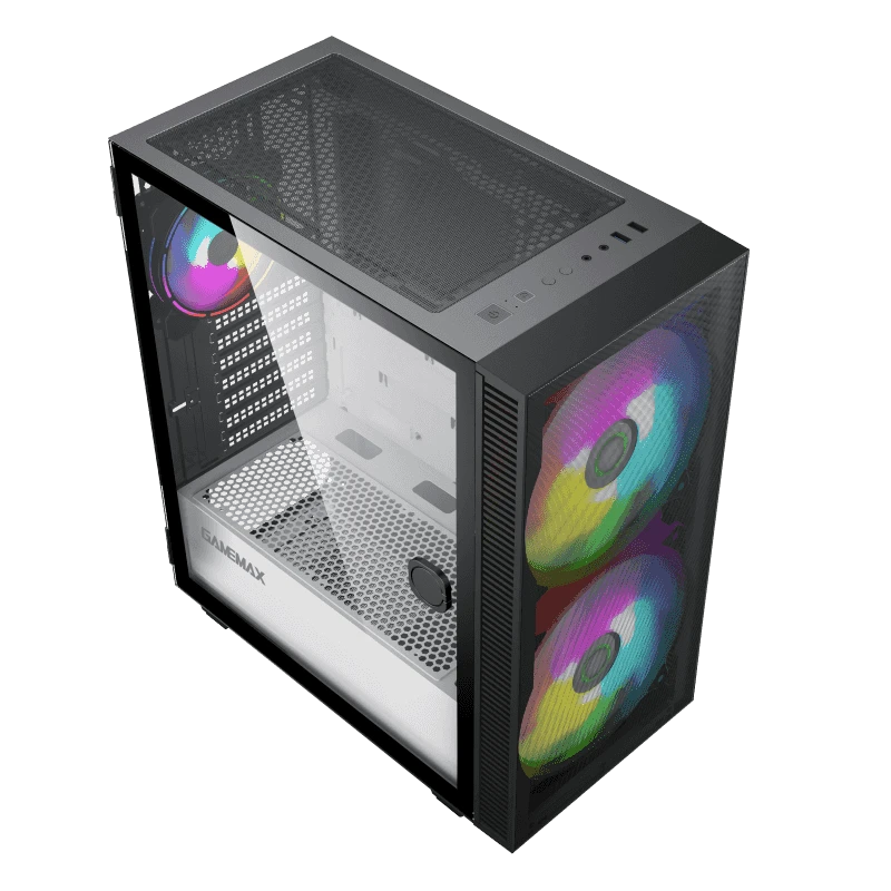 Компьютерный корпус gamemax aero, midi-tower, без блока питания, чёрный 2