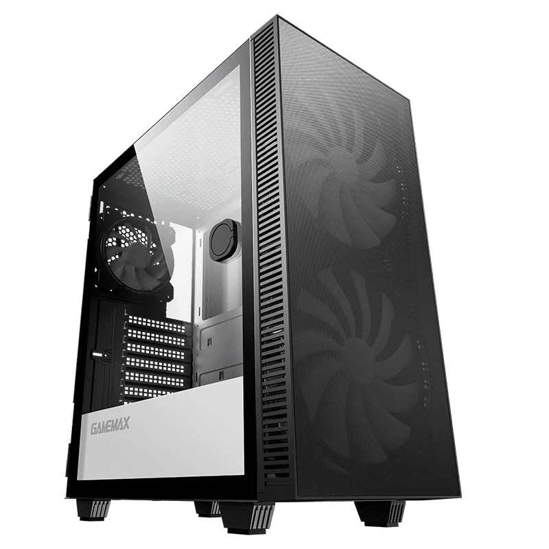 Компьютерный корпус gamemax aero, midi-tower, без блока питания, чёрный 3