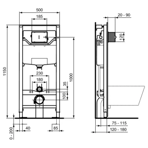 Rama wc ideal standard prosys 120m r020467 Thumbnail 2