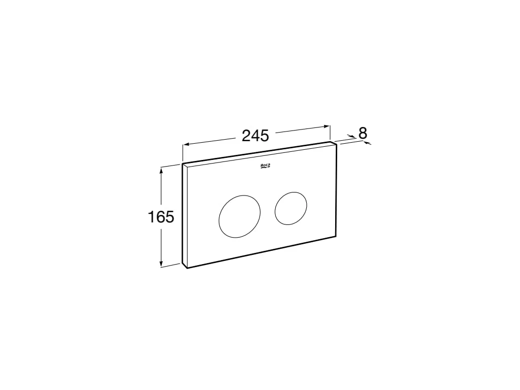 Clapeta actionare roca active ac2 alb a890173000 2